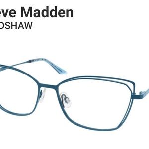 Steve Madden Bradshaw Blue Aqua 54-16-135 Eyeglass Frame & Eyeglass Case